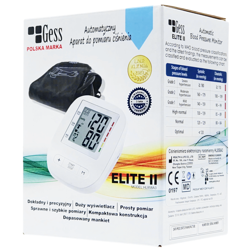 Ciśnieniomierz Gess ELITE II